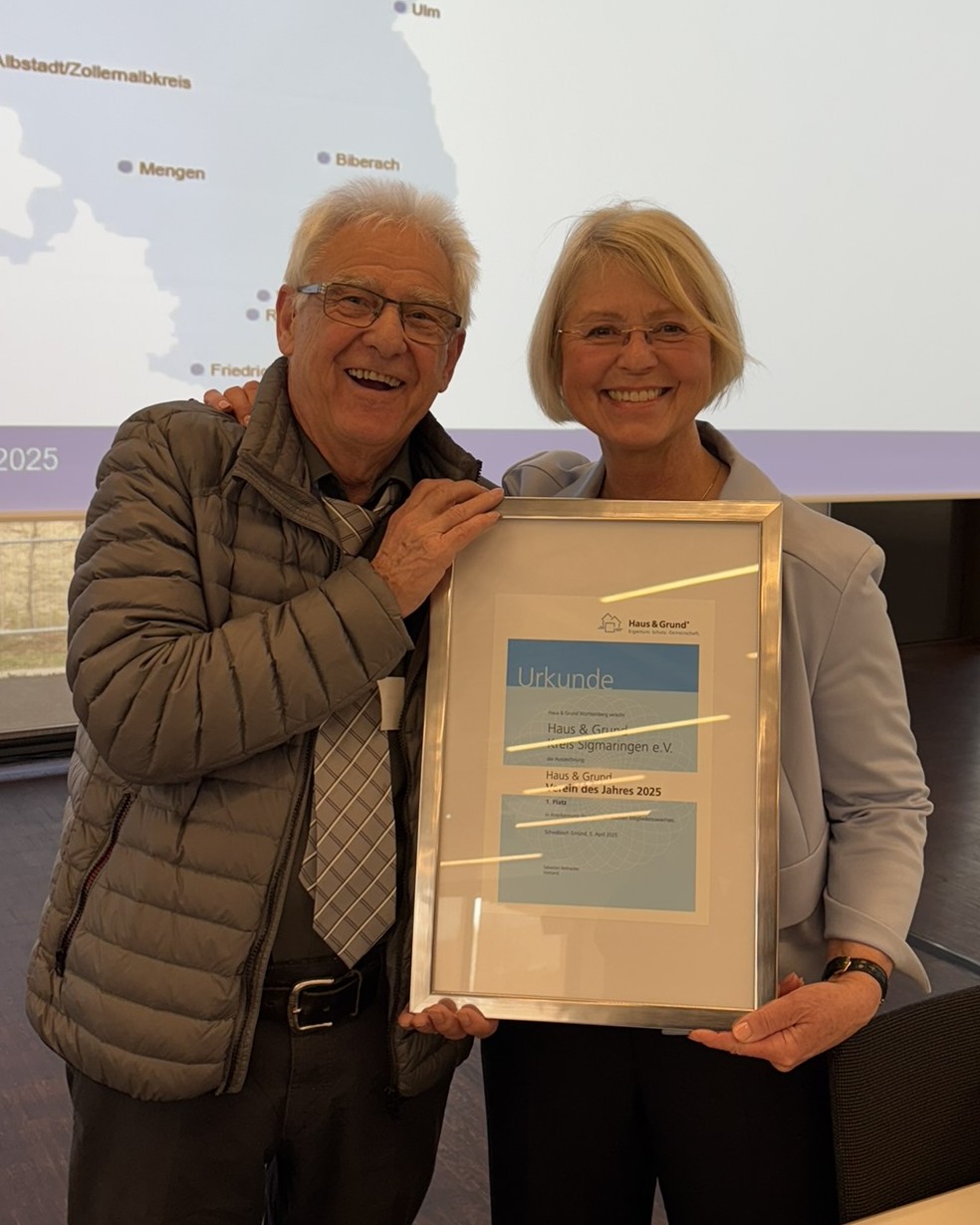 Urkunde - Verein des Jahres 2025